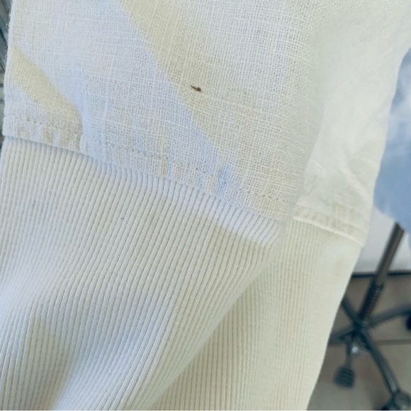 Natural Threads white 100% cotton oversized sport jacket size XL - Picture 12 of 12